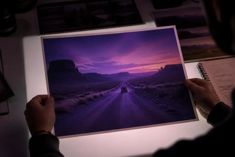 Still neon city frame used as an image-to-video starting image.