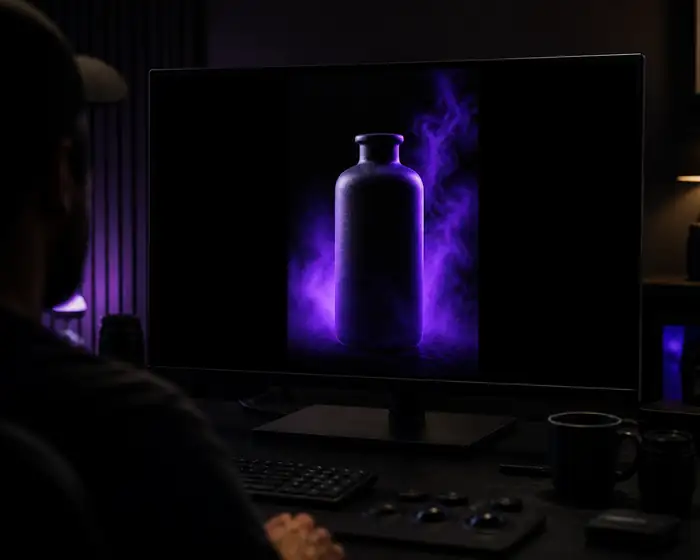 Media.io-Bearbeitungsworkspace mit einer Vorschau eines sauberen Videoexports.